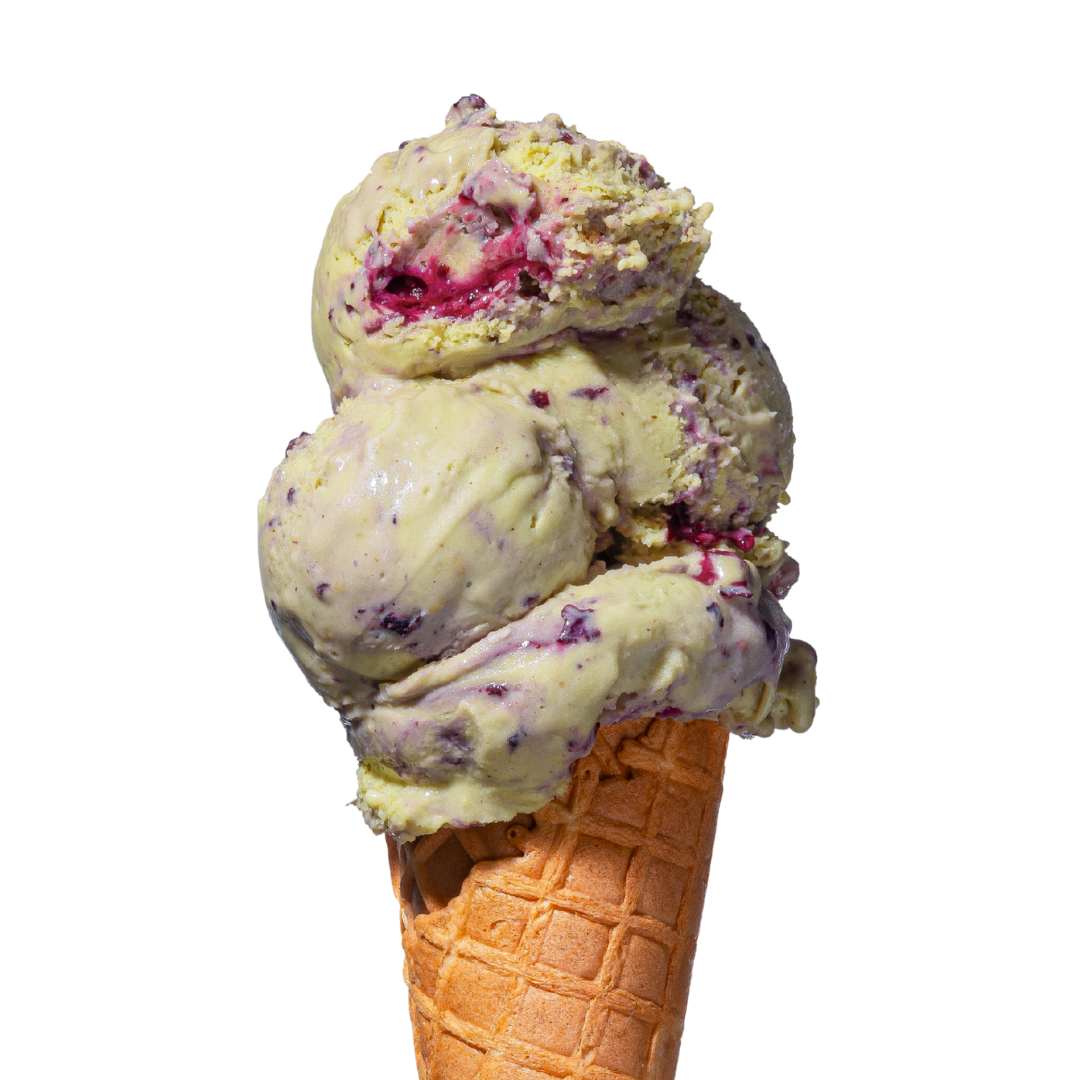 Pistacja z borówką i kruszonką