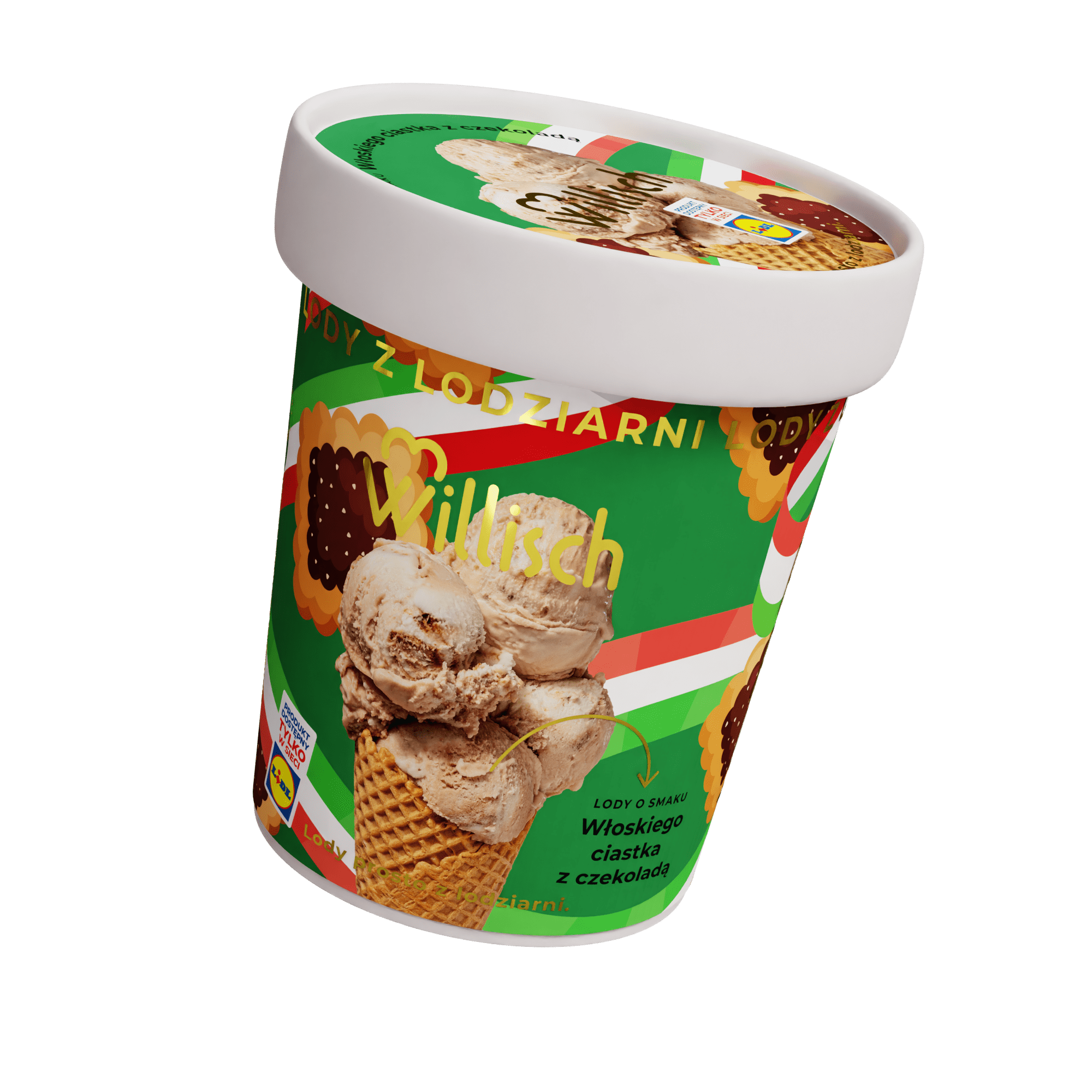 Włoskie ciastko z czekoladą