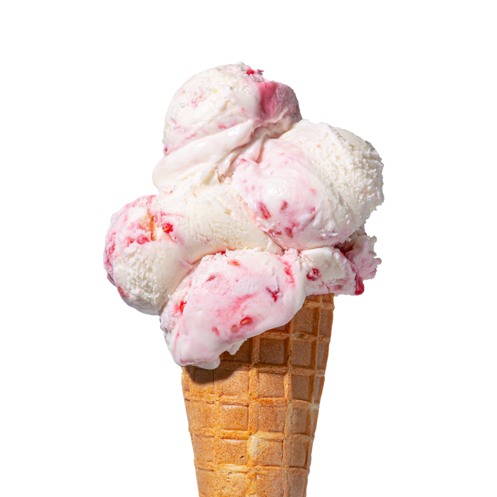 Śmietanka z malinami